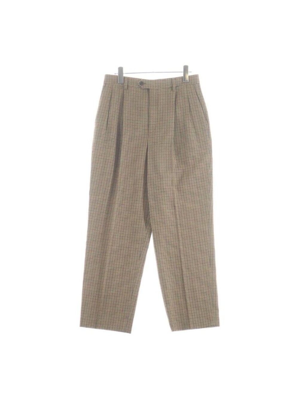 Celine Houndstooth Skate Pants Trousers Brown